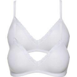 Biustonosz bez fiszbinów (2 szt.), bawełna organiczna bonprix 2x biały. Białe biustonosze bonprix, bez wzorów, z bawełny. Za 55.98 zł.