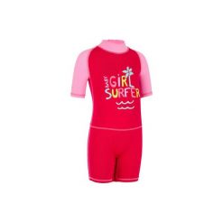 Krótki kombinezon UV surfing krótki rękaw dla malucha. Kombinezony marki TRIBORD. W wyprzedaży za 29.99 zł.