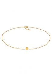 Elli Damski choker wisiorek kostka Geo Look Trend Blogger srebro 925 Sterling Silver Naszyjniki 1 ct. Szare naszyjniki Elli, z materiału, pozłacane. Za 293.99 zł.