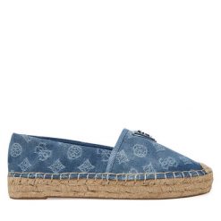 Espadryle Guess. Niebieskie espadryle Guess, z aplikacjami, bez obcasa. Za 259.99 zł.