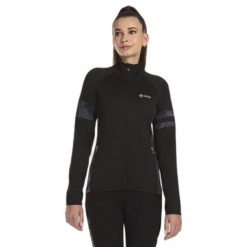 Bluza damska Kilpi Junie. Czarne bluzy Kilpi, na zimę, l, bez wzorów, sportowe, bez ramiączek, bez kaptura. Za 292.95 zł.