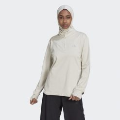 Bluza damska adidas Techfit Aeroready. Szare bluzy adidas, l, bez wzorów, bez kaptura, na fitness i siłownię, techfit (adidas). W wyprzedaży za 233.85 zł.