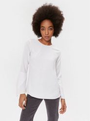 DKNY Bluzka UI3T2180 Écru Regular Fit. Bluzki DKNY, s, bez wzorów, z syntetyku, bez kołnierzyka, bez ramiączek. Za 399.99 zł.