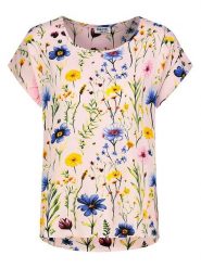 Sublevel Bluzka w kolorze jasnoróżowym ze wzorem rozmiar: XS. Różowe bluzki Sublevel, xs, bez wzorów, z wiskozy, bez kołnierzyka, bez ramiączek. Za 69.75 zł.