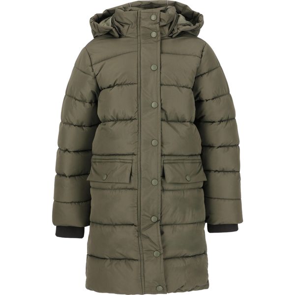 Parka dla dzieci Zigzag Luisa. Zielone płaszcze ZIGZAG, bez wzorów, z puchu, sportowe, bez kaptura. Za 283.50 zł.