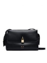 Armani Exchange Torebka XW003056 AF28605 UC001 Czarny. Czarne listonoszki Armani Exchange, bez wzorów, ze skóry, bez dodatków. Za 614.99 zł.