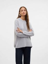 Vero Moda Sweter w kolorze szarym rozmiar: M. Szare swetry Vero Moda, m, bez wzorów, bez ramiączek. Za 88.02 zł.