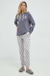 Dkny piżama damska kolor szary. Szare piżamy DKNY, s, bez wzorów, z dzianiny, bez kołnierzyka, bez ramiączek. W wyprzedaży za 359.99 zł.