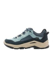 Buty trekkingowe Lowa Wodne Niebieskie Szare. Niebieskie buty trekkingowe Lowa, z materiału, bez zapięcia. Za 836.05 zł.