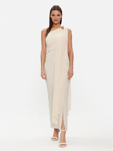 Rinascimento Sukienka wieczorowa CFC0117713003 Écru Regular Fit. Sukienki Rinascimento, l, bez wzorów, z syntetyku, wizytowe, bez kołnierzyka, bez ramiączek. Za 599.00 zł.