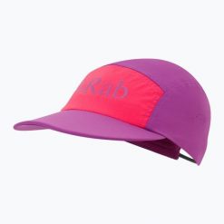 Czapka z daszkiem Rab Talus 5 Panel. Fioletowe czapki z daszkiem RAB, bez wzorów, sportowe. Za 139.99 zł.