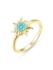 Les Favorites Pozłacany pierścionek z kamieniem ozdobnym rozmiar: 58. Żółte pierścionki Les Favorites, pozłacane. Za 86.99 zł.