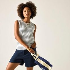 Damski top bez rękawów Fariene Cotton. Białe topy Regatta, m, bez wzorów, z bawełny, casualowe, bez kołnierzyka, bez ramiączek. Za 145.00 zł.