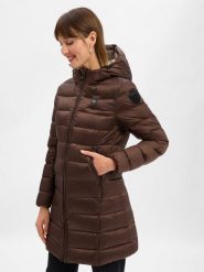 Blauer płaszcz puchowy Kobiety Sztuczne włókno brązowy, S. Brązowe płaszcze Blauer, s, bez wzorów, z puchu, eleganckie, bez kaptura. Za 1,399.95 zł.