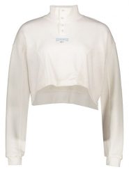 Reebok Bluza "Varsity" w kolorze białym rozmiar: L. Białe bluzy Reebok, l, bez wzorów, z bawełny, bez kaptura. Za 110.29 zł.