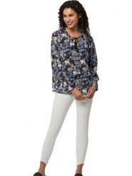 Heine Bluzka w kolorze niebiesko-czarnym rozmiar: 42. Czarne bluzki Heine, bez wzorów, bez kołnierzyka, bez ramiączek. Za 60.99 zł.