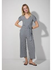 More & More Kombinezon w kolorze granatowo-białym rozmiar: 42. Niebieskie kombinezony More & More, bez wzorów, z tkaniny, bez kołnierzyka, bez ramiączek. Za 165.99 zł.