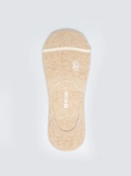 Stopki damskie bawełniane beżowe Nastka 801. Brązowe skarpetki BIG STAR, bez wzorów, z bawełny. Za 19.99 zł.