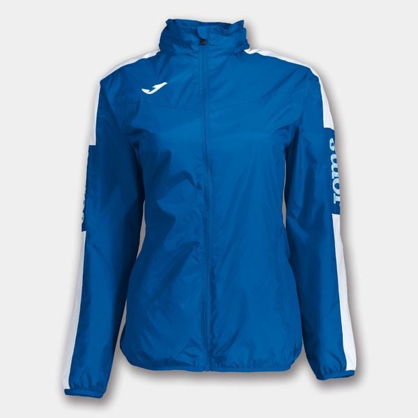 Kurtka damska Joma Rainjacket Champion Ship IV Royal Blue XL. Białe kurtki Joma, na wiosnę, xl, bez wzorów, z kapturem. Za 169.99 zł.