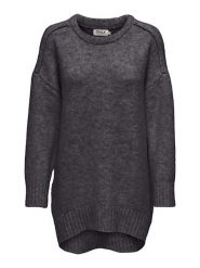 ONLY Sweter w kolorze antracytowym rozmiar: S. Czarne swetry ONLY, s, bez wzorów, ze splotem, bez ramiączek. Za 92.42 zł.
