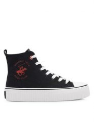 Beverly Hills Polo Club Trampki BHPC026M Czarny. Czarne trampki Beverly Hills Polo Club, bez wzorów, z materiału, bez zapięcia. Za 149.99 zł.