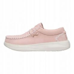 HeyDude Damskie Mokasyny Wendy Comf Suede Perf. Białe mokasyny Hey dude, bez wzorów, z materiału. Za 349.00 zł.