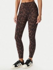 Adidas Legginsy Optime Power Leopard KF9094 Brązowy Slim Fit. Brązowe legginsy adidas, bez wzorów, z syntetyku, sportowe. Za 348.99 zł.