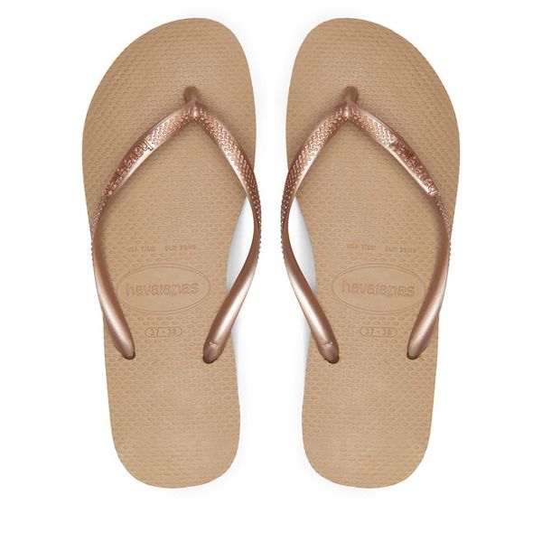 Japonki Havaianas. Żółte japonki Havaianas, bez wzorów. Za 79.99 zł.