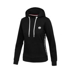 Bluza damska Pitbull z kapturem French Terry La Canada. Czarne bluzy PITBULL, s, bez wzorów, sportowe, bez ramiączek, z kapturem. Za 219.00 zł.