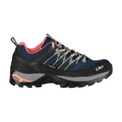 Damskie Niskie buty trekkingowe CMP Rigel waterprof. Czarne trekkingi CMP, bez wzorów, z materiału, bez zapięcia, outdoorowe. Za 309.00 zł.