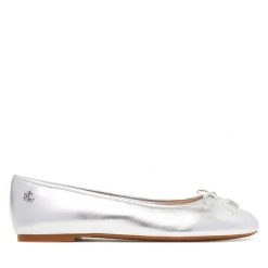 Baleriny LAUREN RALPH LAUREN. Szare baleriny Lauren Ralph Lauren, bez wzorów, bez obcasa, bez zapięcia. Za 319.99 zł.