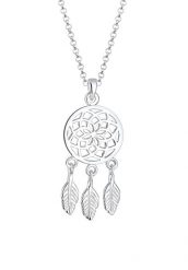 Elli Elli Naszyjnik Damski łapacz snów zawieszka pióro Boho w srebrze 925 Sterling Silver Naszyjniki 1 ct. Białe naszyjniki Elli, z materiału, srebrne. Za 243.99 zł.