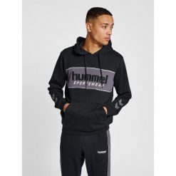 Bluza z kapturem Hummel Legacy Julian. Czarne bluzy Hummel, s, bez wzorów, z bawełny, z kapturem, na fitness i siłownię. Za 284.50 zł.