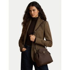 Torebka LAUREN RALPH LAUREN. Brązowe torebki klasyczne Lauren Ralph Lauren, bez wzorów, klasyczne, bez dodatków. Za 1,899.00 zł.