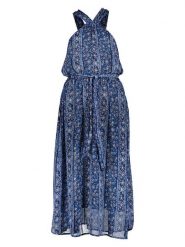 Pepe Jeans Sukienka w kolorze granatowym rozmiar: XL. Niebieskie sukienki Pepe Jeans, xl, bez wzorów, z jeansu, bez kołnierzyka, bez ramiączek, maxi. Za 91.12 zł.