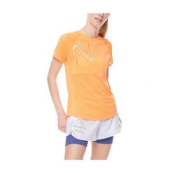 Koszulka sportowa damska New Balance Printed Impact Run. Brązowe t-shirty sportowe New Balance, xs, bez wzorów, bez ramiączek. Za 137.00 zł.
