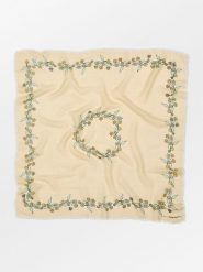 Becksöndergaard Wełniana chusta w kolorze beżowym - 90 x 90 cm rozmiar: onesize. Brązowe chusty Becksöndergaard, bez wzorów, z materiału. Za 113.99 zł.