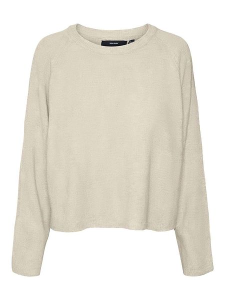 Vero Moda Sweter w kolorze beżowym rozmiar: L. Brązowe swetry Vero Moda, l, bez wzorów, bez ramiączek. Za 74.28 zł.