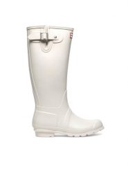 Hunter Kalosze HFW-005 Biały. Białe kalosze Hunter, bez wzorów, z kauczuku, bez zapięcia. Za 279.99 zł.