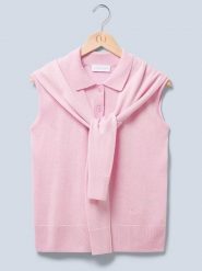 LeGer Top "Darina" w kolorze jasnoróżowym rozmiar: 34. Różowe topy LeGer, bez wzorów, bez kołnierzyka, bez ramiączek. Za 205.45 zł.