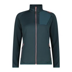 Bluza rozpinana damska CMP Zyphera. Czarne bluzy CMP, bez wzorów, sportowe, bez ramiączek, bez kaptura. Za 388.49 zł.