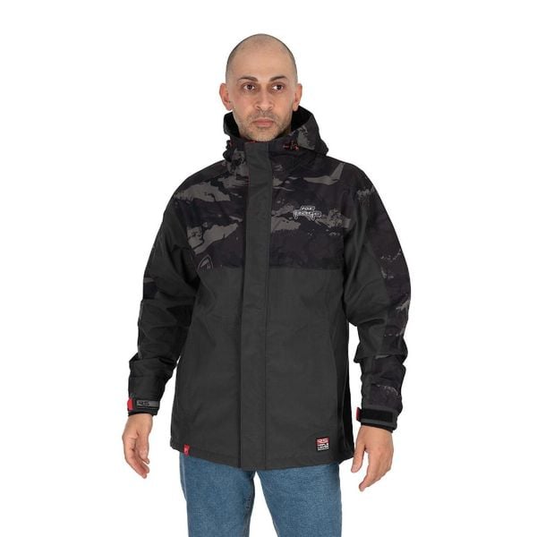 Kurtka Fox Rage Triple Layer. Czarne kombinezony FOX RAGE, l, bez wzorów, z materiału, bez kołnierzyka, bez ramiączek, długie. Za 831.00 zł.