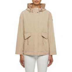 Kurtka GEOX W BULMYA PARKA Beżowy. Brązowe kurtki Geox, bez wzorów, z tkaniny, bez kaptura. Za 531.99 zł.