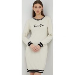 Liu Jo sukienka kolor beżowy mini prosta. Brązowe sukienki Liu Jo, na co dzień, l, z aplikacjami, z dzianiny, bez kołnierzyka, bez ramiączek, maxi, proste. Za 779.99 zł.
