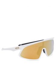 Oakley Okulary przeciwsłoneczne Rslv 0OO9524D 95240341 Biały. Białe okulary przeciwsłoneczne Oakley, bez wzorów, plastikowe. Za 949.99 zł.