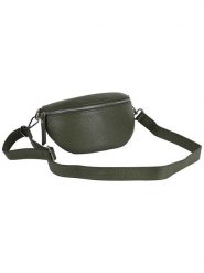 Zwillingsherz Skórzana saszetka w kolorze oliwkowym - 23 x 14 x 7 cm rozmiar: onesize. Brązowe nerki i saszetki Zwillingsherz, bez wzorów, z materiału, sportowe, bez dodatków. Za 123.53 zł.