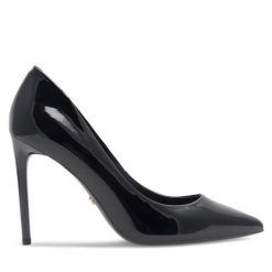 Szpilki Gino Rossi. Czarne szpilki Gino Rossi, bez wzorów, bez obcasa, na szpilce, bez zapięcia. Za 299.99 zł.