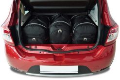 Torby Do Bagażnika Dacia Sandero 2011-2020 3Szt Kjust. Czarne torby podróżne KJUST, bez wzorów, z kauczuku. Za 944.00 zł.