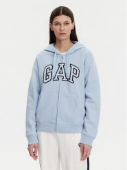 Gap Bluza 678782-05 Błękitny Regular Fit. Niebieskie bluzy GAP, xl, bez wzorów, z bawełny, bez kaptura. Za 189.99 zł.