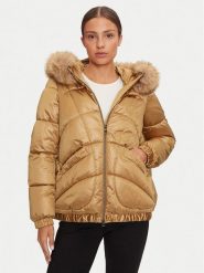 Geox Kurtka puchowa Backsie W4628S T2843 F5233 Beżowy Regular Fit. Brązowe kurtki Geox, s, bez wzorów, z puchu, bez kaptura. Za 919.99 zł.